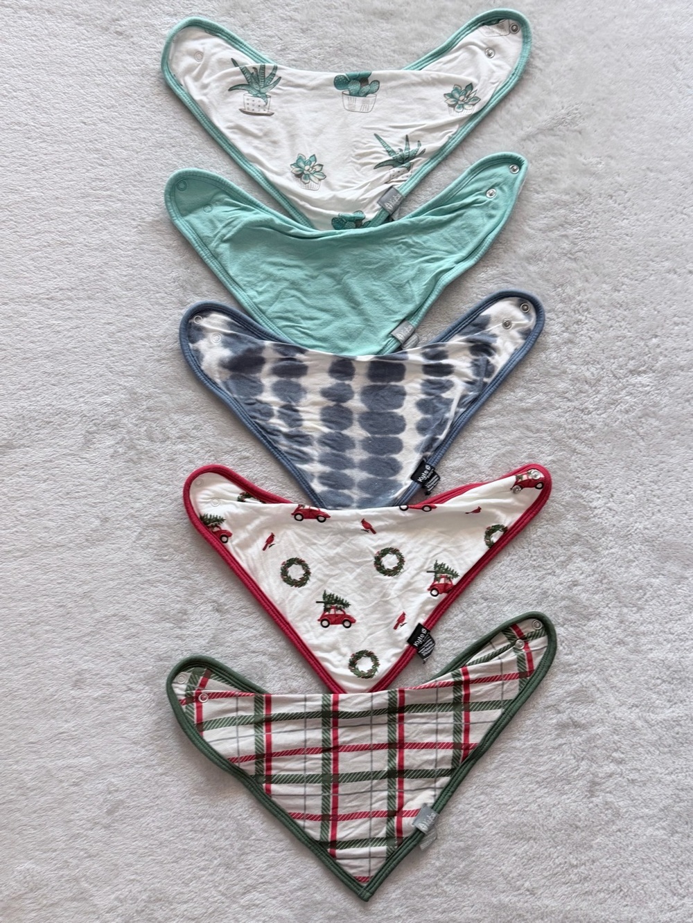 Kyte Baby Bamboo Bandana Bib Bundle | 5 Bibs | EUC